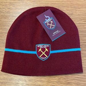 West Ham United FC Official licensed beanie hat imported UK EPL football soccer